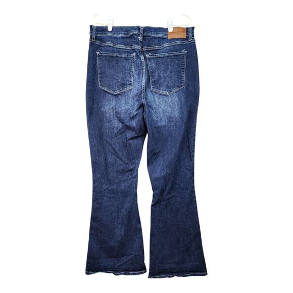 Lucky Brand Stevie Jeans Women 16/33 High Rise Flare Blue Denim Western Cowgirl - Picture 3 of 12